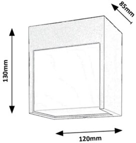 Aplică LED de exterior BALIMO LED/12W/230V neagră IP54 Rabalux 7476