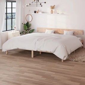 vidaXL Cadru de pat Super King, 180x200 cm, lemn masiv de pin