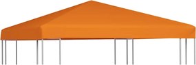 vidaXL Acoperiș de pavilion, 310 g/m², portocaliu, 3 x 3 m