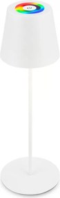 Briloner 7510016 - Lampă de birou LED RGBW CALIDA, reglabilă, 2,5W/5V IP44 1200 mAh, albă