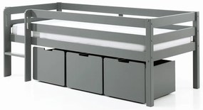 Sertare pentru sub pat de copii gri 3 buc. Pino – Vipack