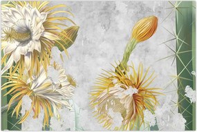 Tablou - Cactuși înfloriți, vintage (90x60 cm)