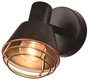 Aplică de perete neagră din metal Neria – Candellux Lighting