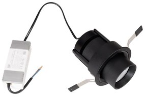 Spot LED incastrabil directionabil Halo F negru