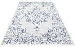 Covor de exterior NORTHRUGS Tilos, 160 x 230 cm, albastru - crem