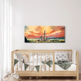 Tablou - Orașul pictat (120x50 cm)