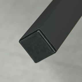 Outsunny Masă de Patio, Masă de Balcon, Masă de Dining pentru Exterior 145 x 85 cm pentru 6 Persoane cu Efect de Lemn, Cadrul din Oțel, Gri | Aosom Romania