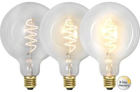 Bec LED/cu filament E27, cu lumină caldă și intensitate reglabilă 4 W Spiral Filament – Star Trading