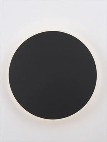 Aplica LED de perete design ambiental CYRCLE 30cm negru