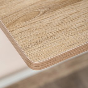 HOMCOM Birou de Camera, Mobilier Modern din Lemn si Metal 84x45x85cm, Alb | AOSOM.ro