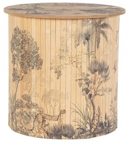 Masuta de cafea finisaj natural din Bambus, ∅ 40 cm, Namika Bizzotto