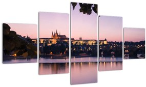 Tablou cu palatul din Praga și Vltava (125x70 cm), în 40 de alte dimensiuni noi
