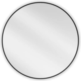 Mexen Loft oglindă baie rotundă 70 cm, ramă neagră - 9850-070-070-000-70