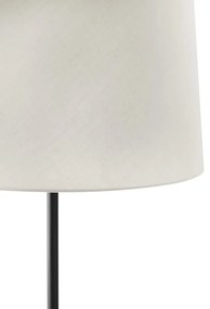 Lampa de podea abajur textil 64cm WINDSOR negru, alb