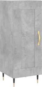 vidaXL Servantă, gri beton, 34,5x34x90 cm, lemn compozit