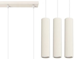Lustră pe cablu Sollux SL.1594 KARBON 3xGU10/10W/230V crem