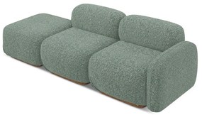 Șezlong modular verde deschis (cu colț pe partea dreaptă) Ailani – Makamii