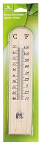 Termometru din lemn Happy Green, 25,5 cm