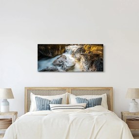 Tablou - Râul din pădure (120x50 cm)