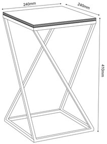 Suport de flori 40x24 cm alb