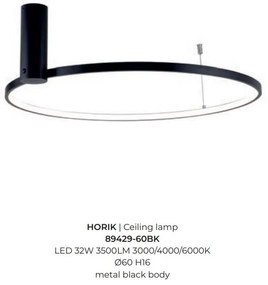 Lustra LED moderna design circular HORIK 60cm