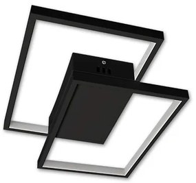 Plafonieră LED dimabilă 45W/230V 3000-6500K, negru, cu telecomandă