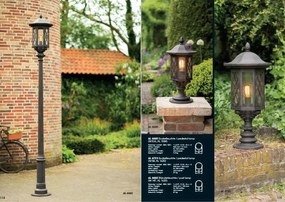 Pendul iluminat exterior din fier forjat, HL 2419