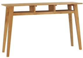 vidaXL Masă consolă, 120 x 35 x 75 cm, lemn masiv de tec