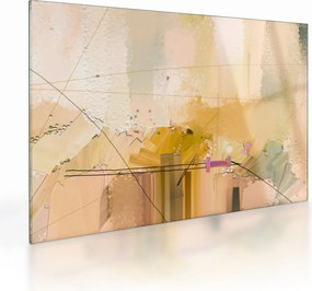 Tablou pe sticlă - Abstract, pictură în ulei (70x50 cm)