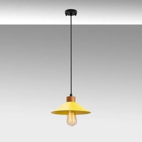 Lustră pe cablu MANAVGAT 1xE27/40W/230V galben/maro