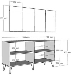 Dulap Isil White and Gold