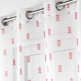 Perdea albă/roz 140x240 cm Geokid – douceur d'intérieur