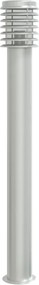 vidaXL Lampă exterioară de podea, argintiu, 110 cm, oțel inoxidabil