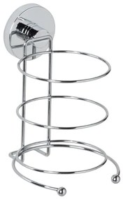 WENKO 20896100 - Suport pentru uscător de păr VACUUM-LOC MILAZZO 12x17 cm, crom lucios