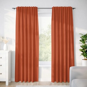 Goldea draperie decorativă loneta - cărămiziu 240x140 cm