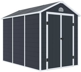 Casă de scule din plastic Bergen 1,9 x 2,8 m CoverTech antracit