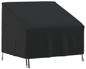 359668 vidaXL Husă scaun de grădină, negru, 96x79x49/74 cm, Oxford 420D