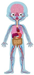 Janod - Puzzle educațional copii 225 piese corp uman