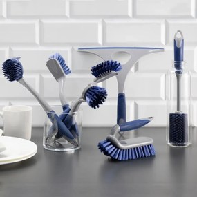 Perie pentru spalat vase cu burete, mix culori, Funny