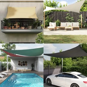 vidaXL Parasolar, nisipiu, 2x2x2 m, 100% poliester Oxford