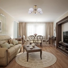 Lustră pe tijă 5xE27/40W/230V Rabalux