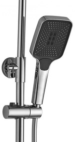 Baterie de dus Helix argintie