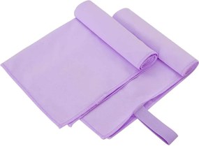 vidaXL Prosoape Sport 2 pcs Violet 50 x 30 cm Poliester și poliamidă
