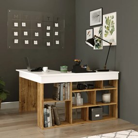 Birou CT5 Atlantic Pine / Alb