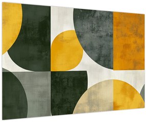 Tablou - Abstracție în culoare de măslin (90x60 cm)