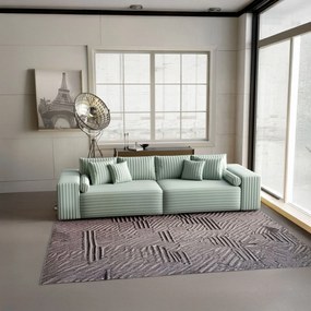 Canapea extensibilă dumonde cu ladă de depozitare si sezut confortabil din spuma high-density, Marbela Ambience Mint XXL 295x100 cm