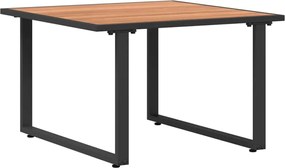 vidaXL Masă de cafea Negru și Maro 55 x 55 x 35 cm