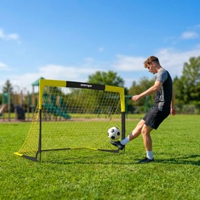 SPORTNOW Poartă de Fotbal Pop-Up și Pliabilă, Galben | Aosom Romania