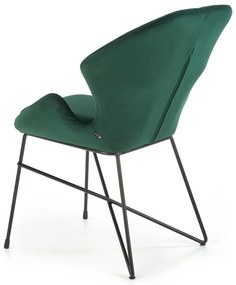 Scaun catifea KAND 458 verde inchis