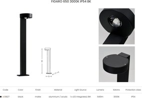 Stalp de gradina FIGARO IP54, H-65cm